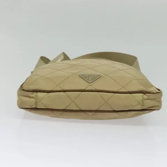 PRADA Shoulder Bag Nylon Beige - Picture 9 of 9